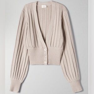 Aritzia Wilfred Plunge Cardigan XXS